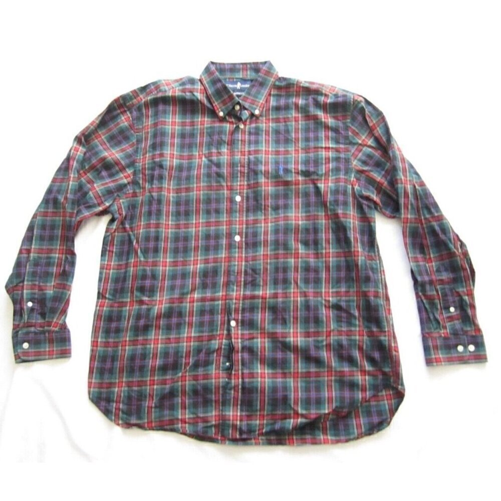 Men Short Sleeve  London Gentleman's Fit Button Long Sleeve Shirt Sz XXL (MT286)